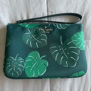 Kate Spade Monstera Nylon Wristlet
